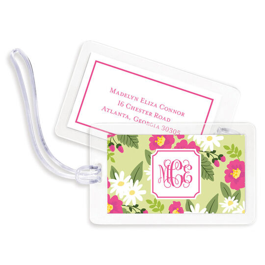 Summer Garden Luggage Tags